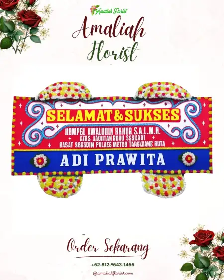 Papan Bunga Ucapan Selamat Mojosulur